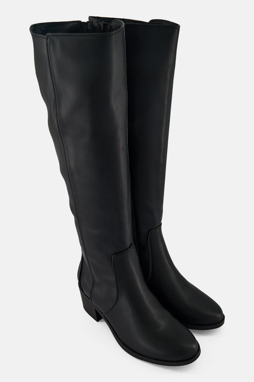 Women Tanerdee Zipper Closure Knee High Boots, Black