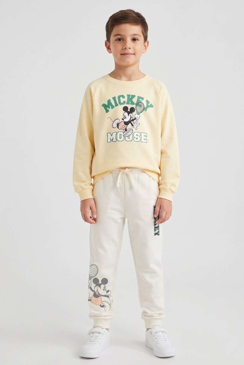 Mickey And Friends Kids Boy 2 Pieces Graphic Print Sweatshirt And Jogger Pants, Multicolor