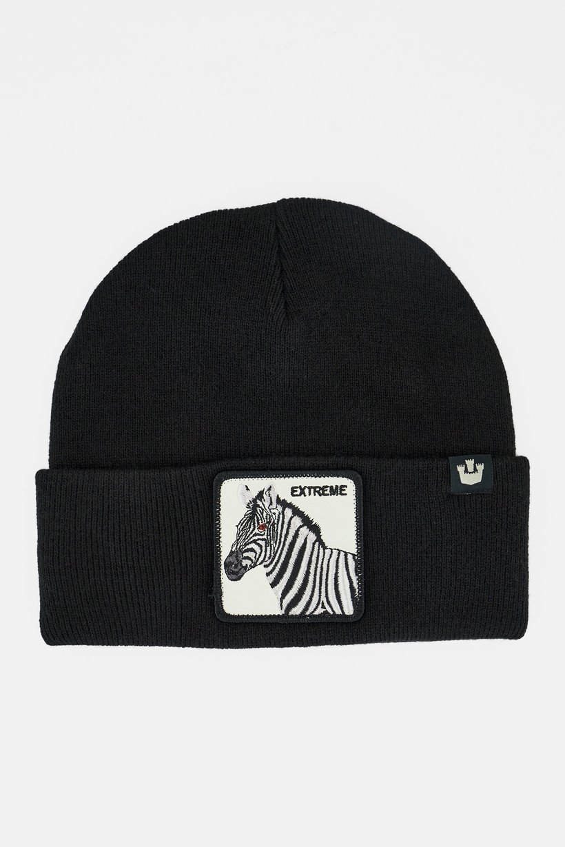 Men Warm Tones Beanie, Black