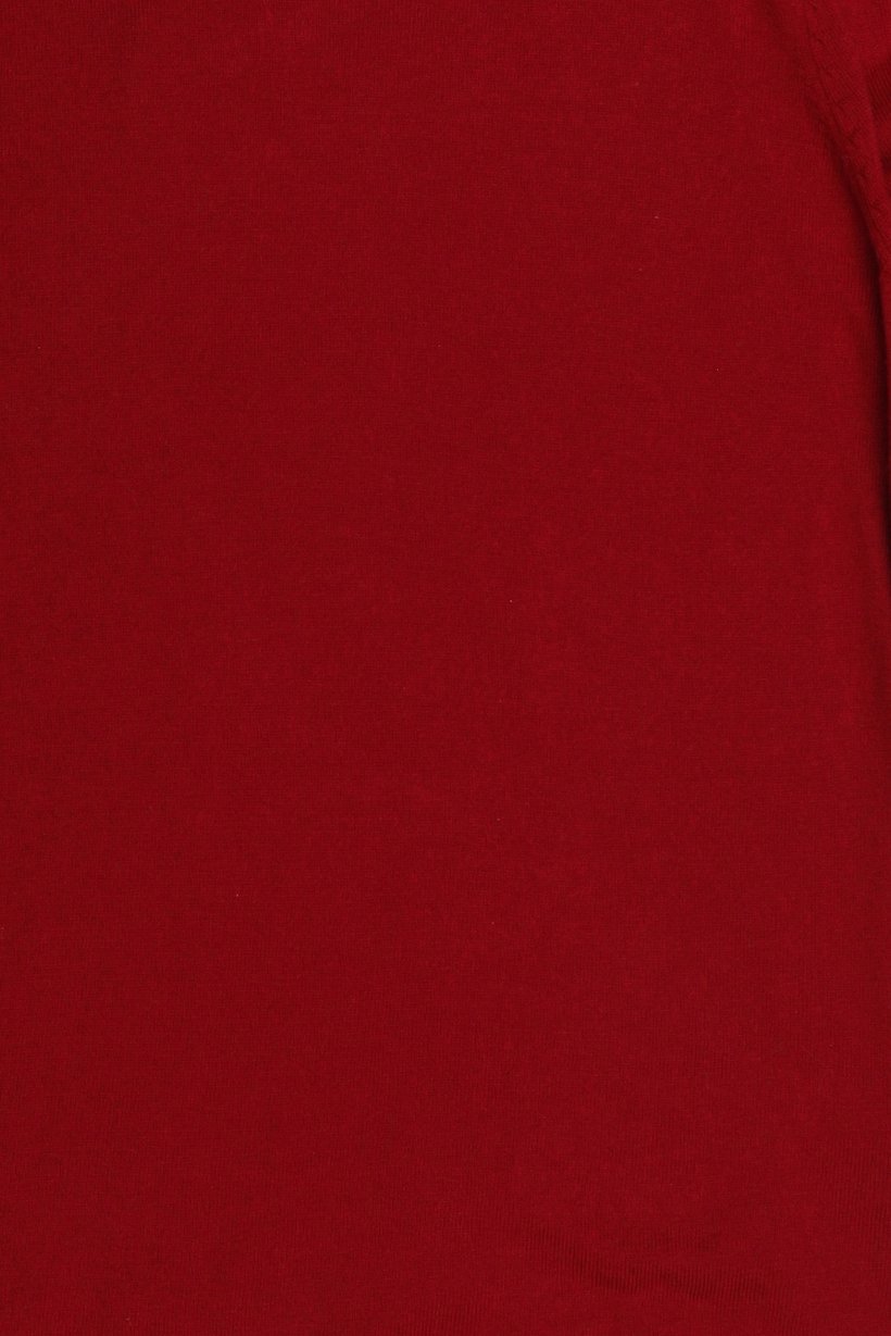 Women Plus Size Crew Neck Solid Sweater, Maroon