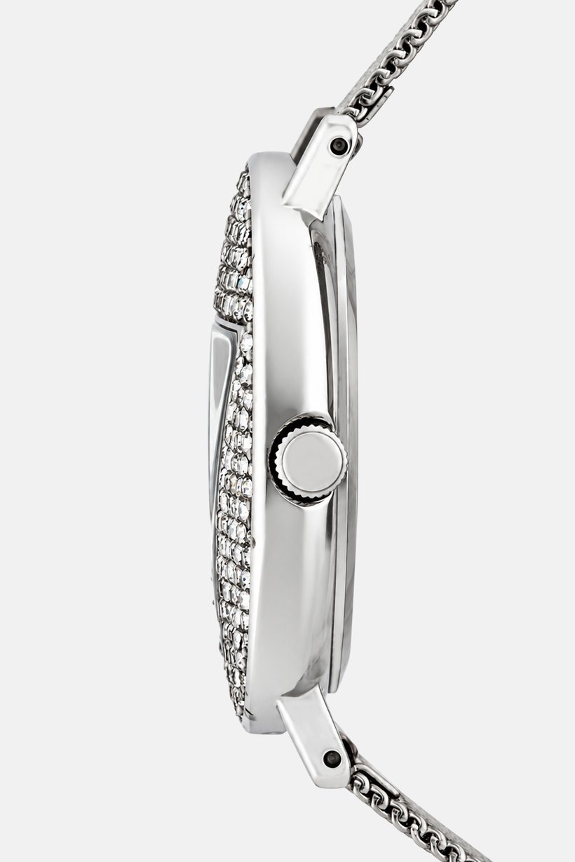 Women GW0477L1 Analog Stainless Steel Watch 40 mm, Silver