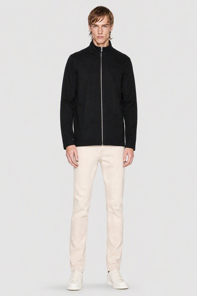 Asos Design Men Plain Jacket Shirt, Black