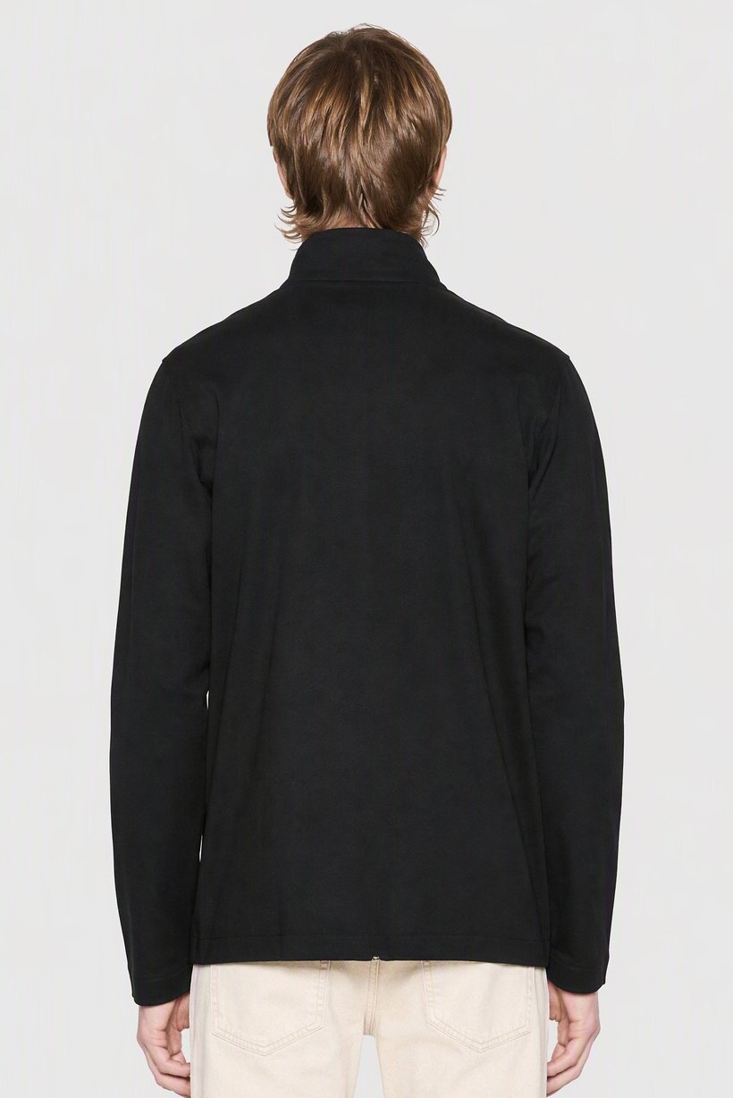 Asos Design Men Plain Jacket Shirt, Black