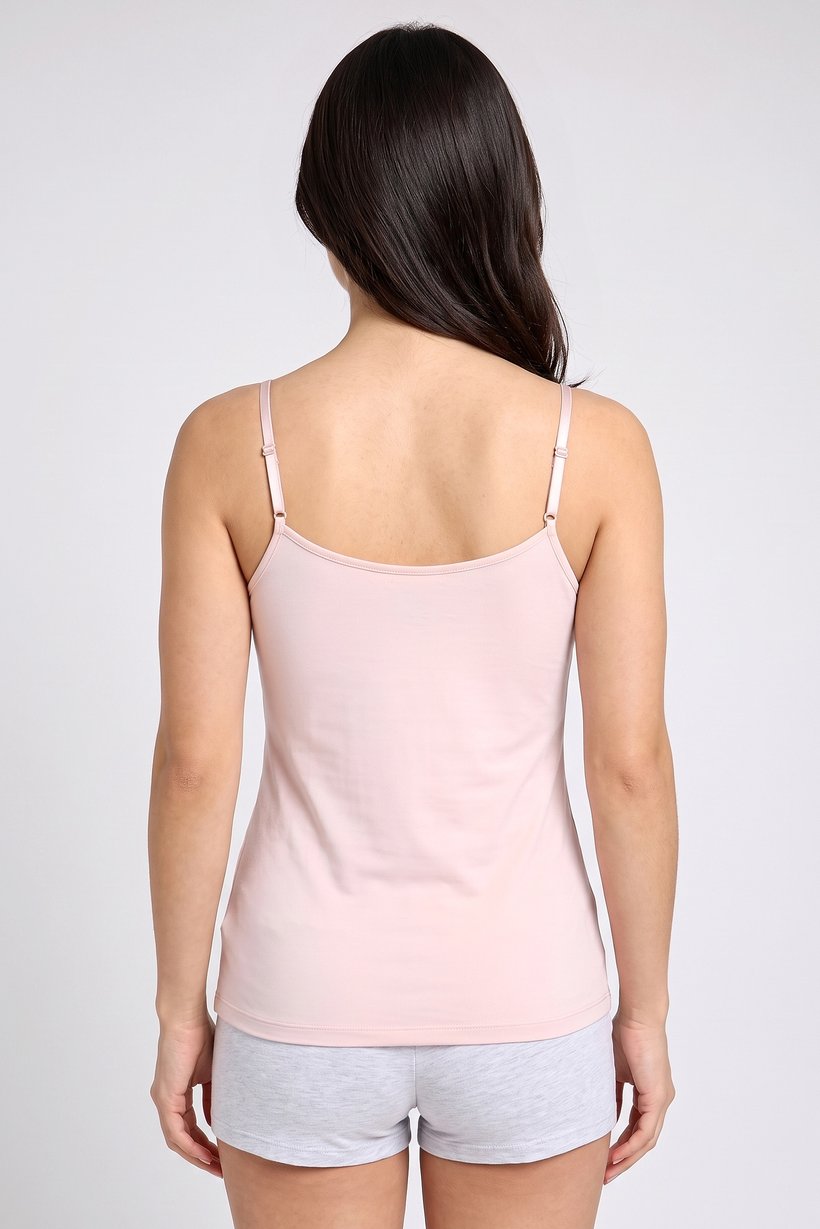 Women 2 Piece Solid Sleeveless Sleepwear Tank Top, Multicolor