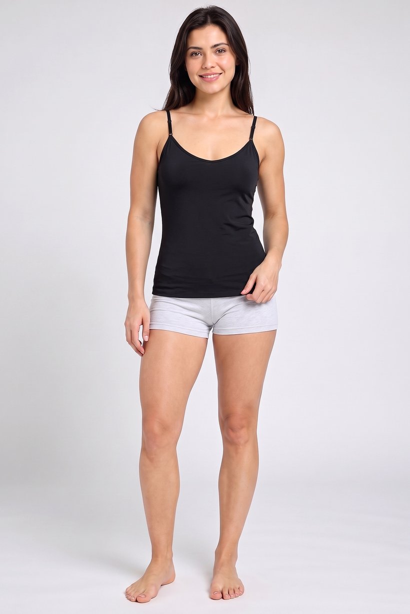 Women 2 Piece Solid Sleeveless Sleepwear Tank Top, Multicolor