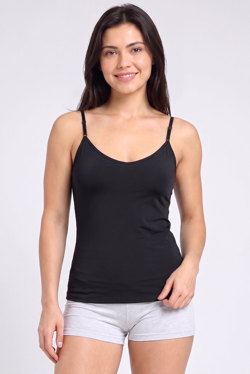 Women 2 Piece Solid Sleeveless Sleepwear Tank Top, Multicolor