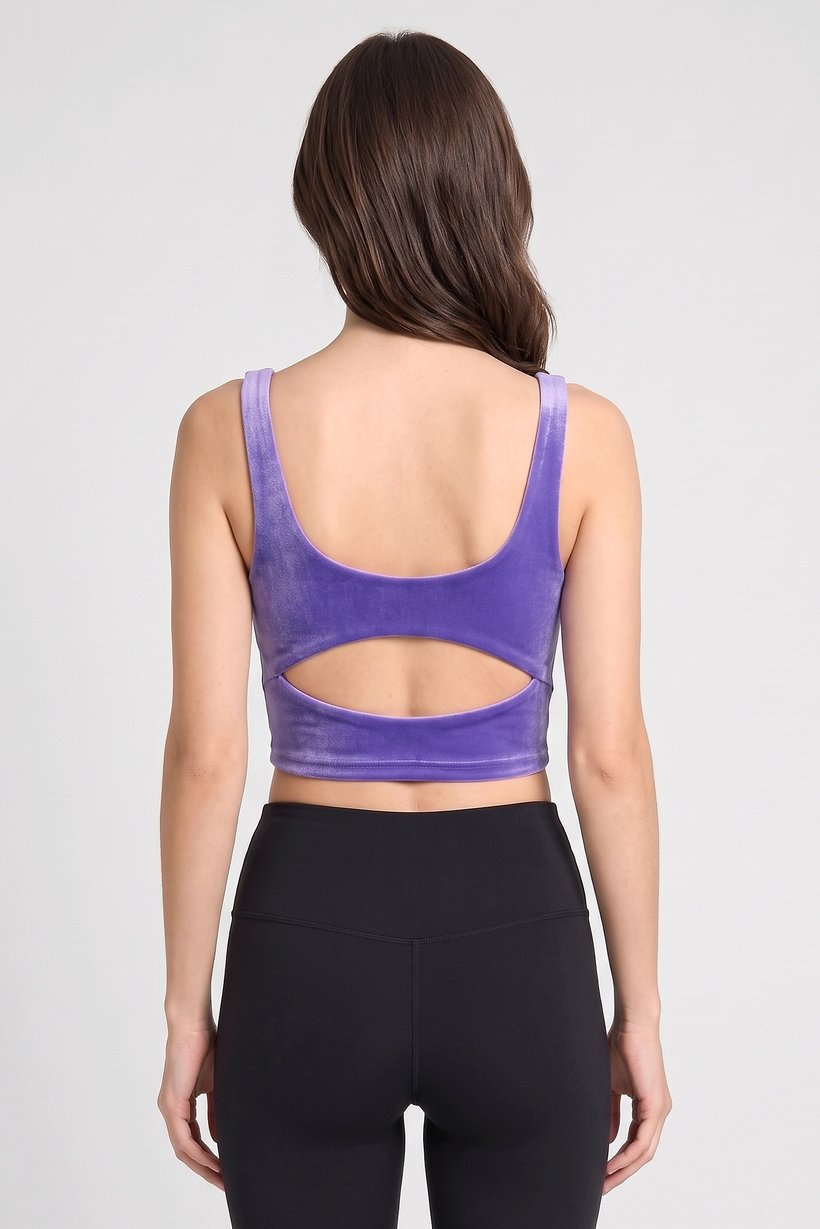 Women Sportswear Fit Sleeveless Training Top, Violet