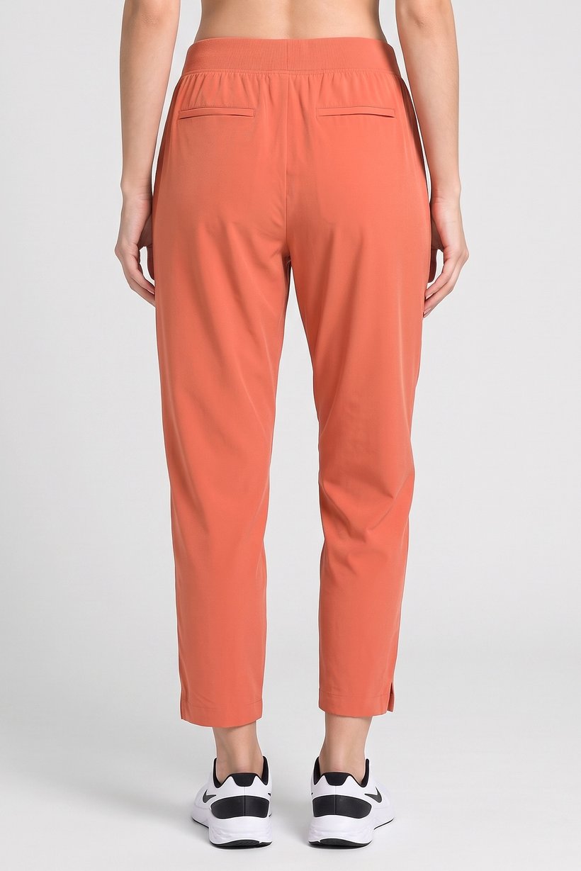 Women Regular Fit Solid Outdoor Track Pants, Old Rose