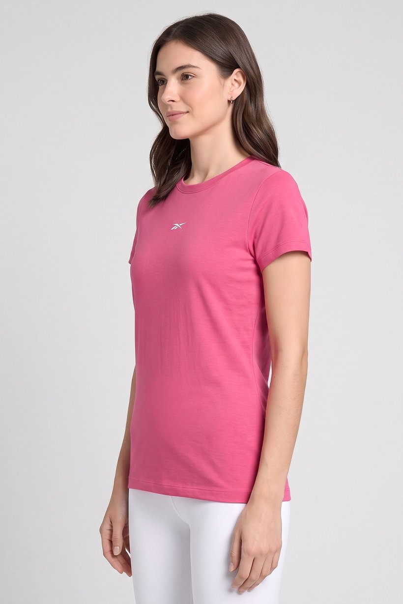 Women Sportswear Fit Short Sleeve Outdoor T-Shirt, Pink