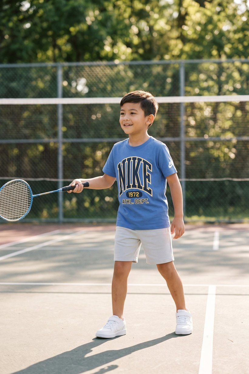 Toddlers Boy Short Sleeve Outdoor T-Shirt, Blue