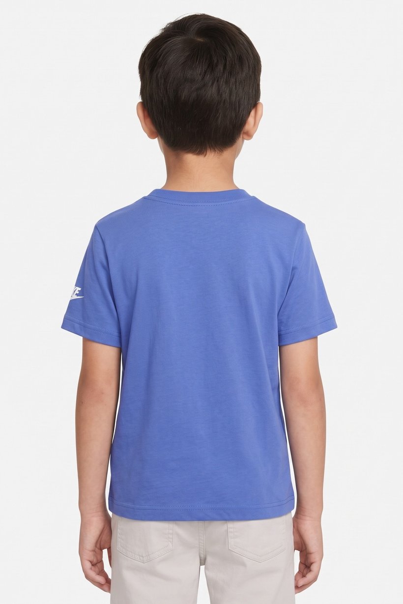 Kids Boy Sportswear Fit Short Sleeve Outdoor T-Shirt, Blue