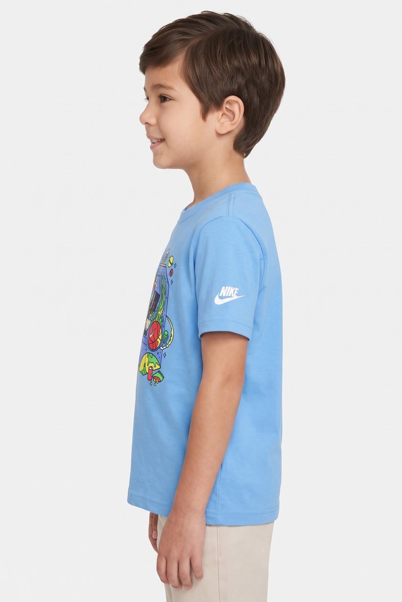 Kids Boy Short Sleeve Outdoor T-Shirt, Blue