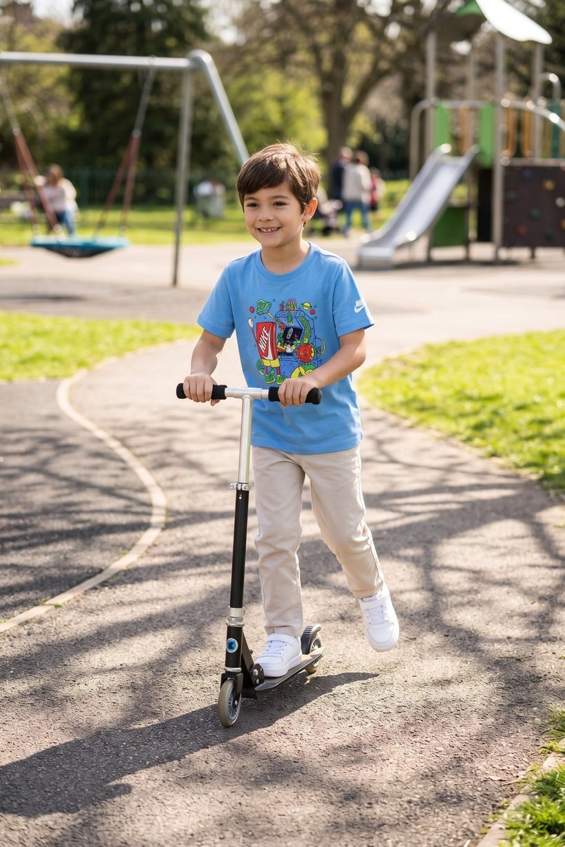 Kids Boy Short Sleeve Outdoor T-Shirt, Blue