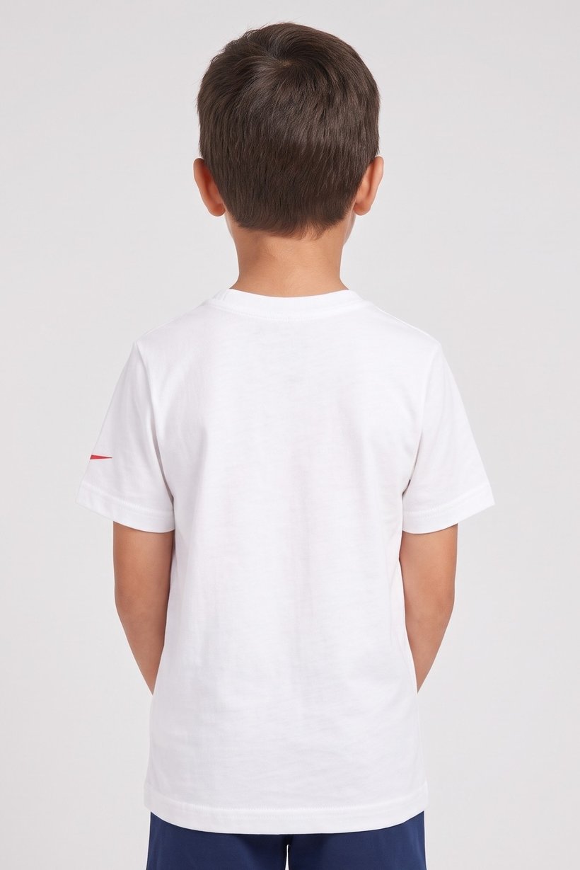 Kids Boy Short Sleeve Outdoor T-Shirt, White