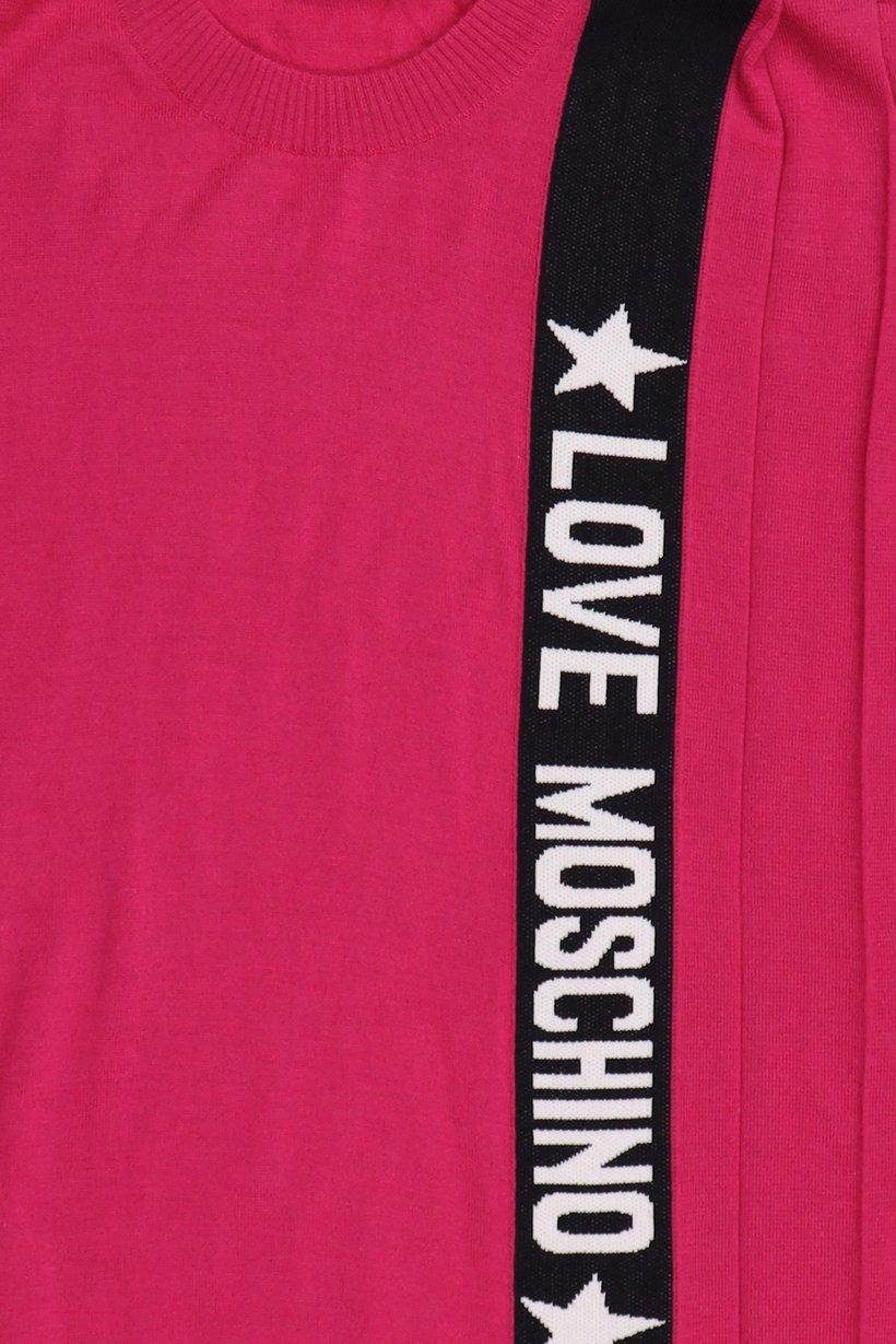 Women Brand Logo Sweater Dress, Pink
