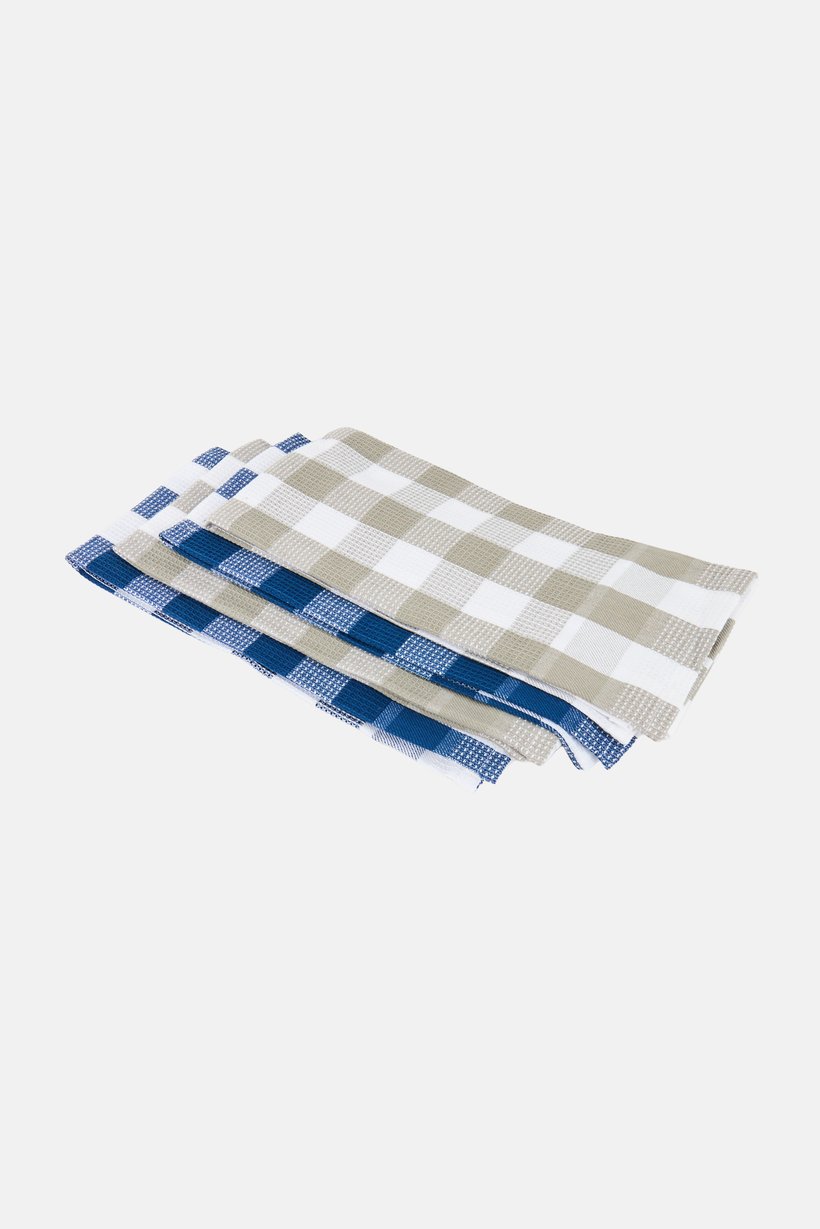 4 Pieces Textured Kitchen Towel Set, Multicolor