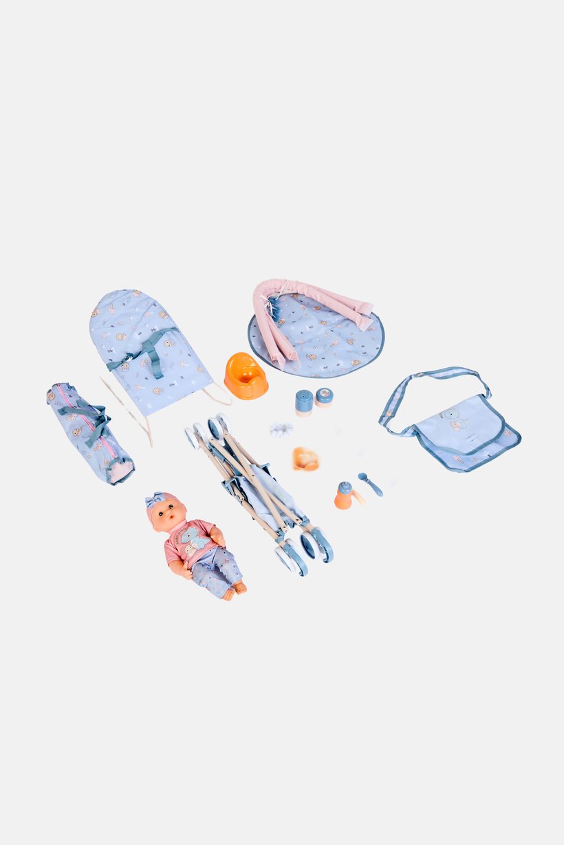 Baby Dino Doll Stroller Set