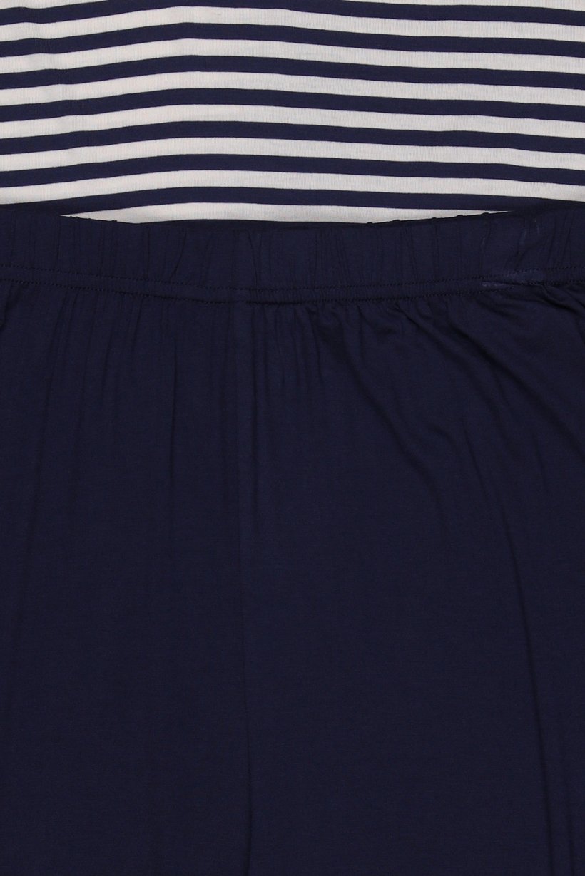 Women 2 Pieces Stripe Top And Bottom Pyjama Set, Multicolor