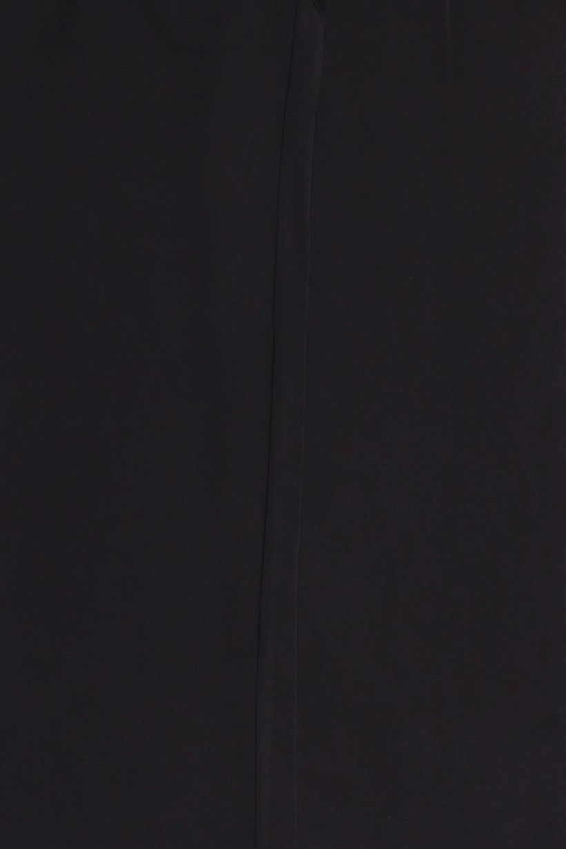 Women Regular Fit Plain Wide Leg Pants, Black