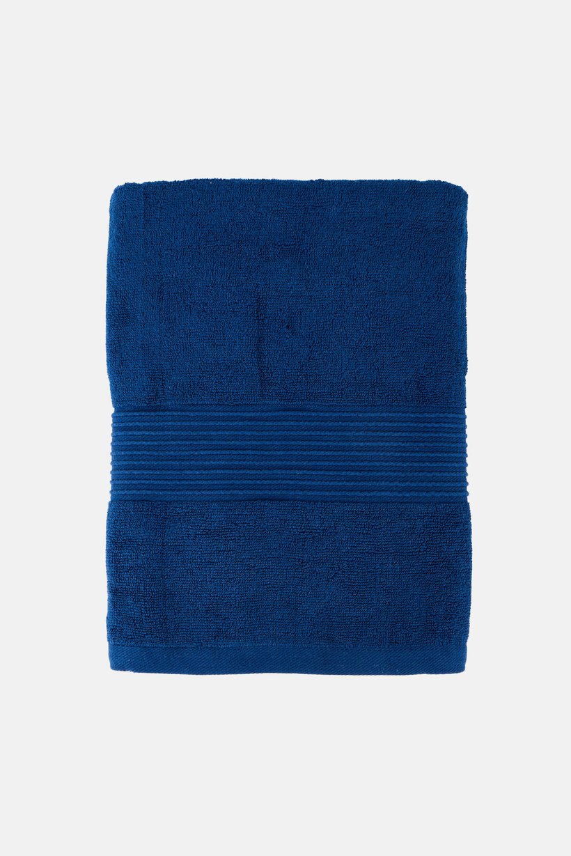 Textured Bath Towel, Blue