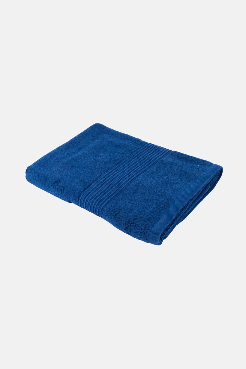 Textured Bath Towel, Blue