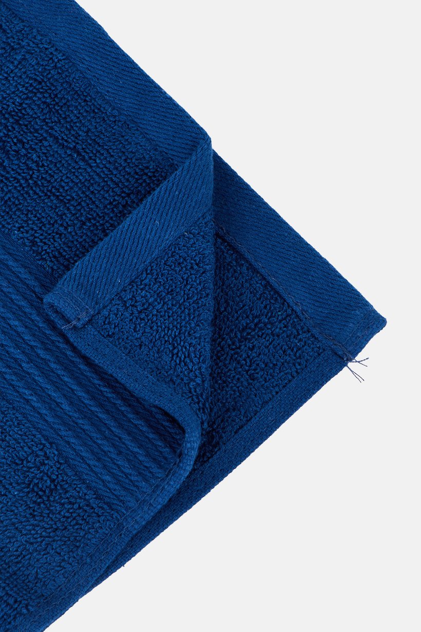 4 Pieces Hand Towel Set, Navy Blue