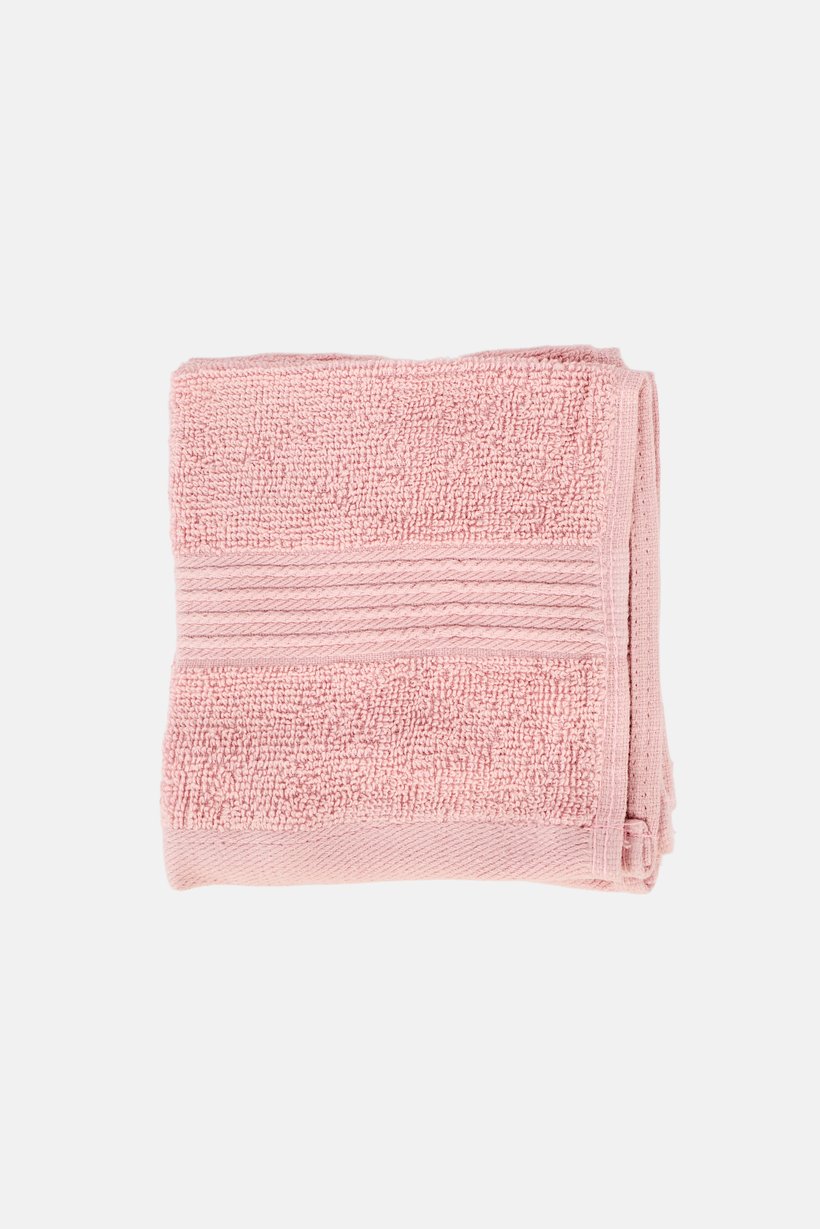4 Pcs Face Towels, Pink