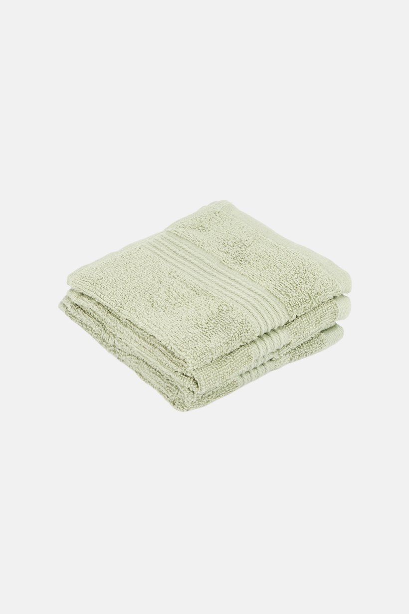 4 Pieces Face Towel Set, Sage Green