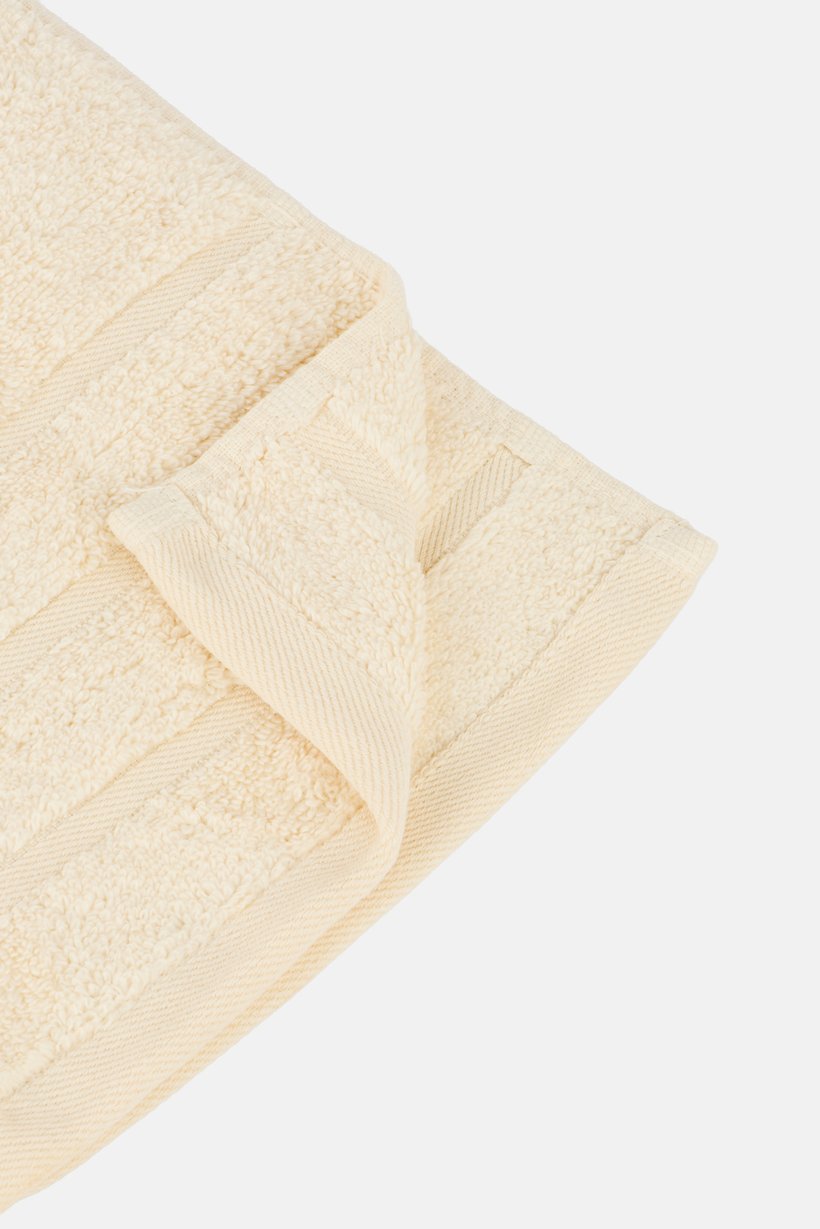 2 Pieces Textured Bath Towel, Beige