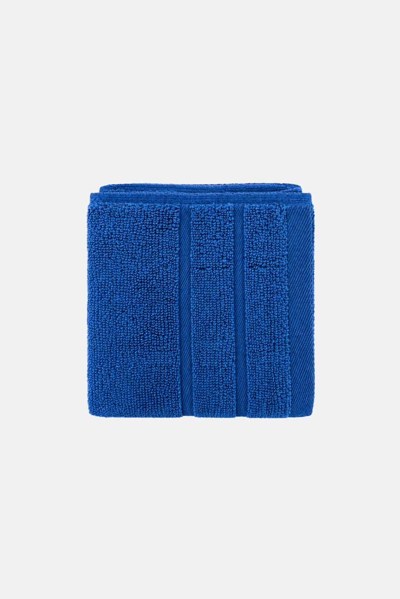 4 Pieces Textured Guest Towel Set,  Blue