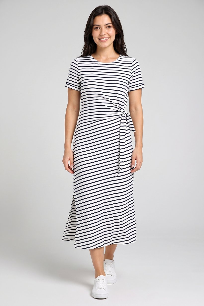 Women Stripe Maxi Dress, Multicolor