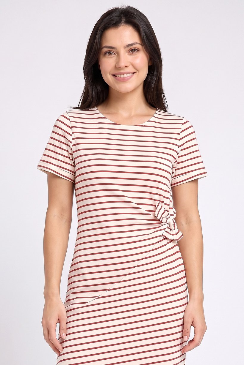 Women Stripe Midi Dress, Multicolor