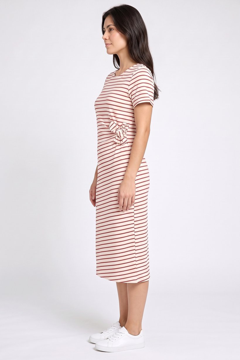 Women Stripe Midi Dress, Multicolor