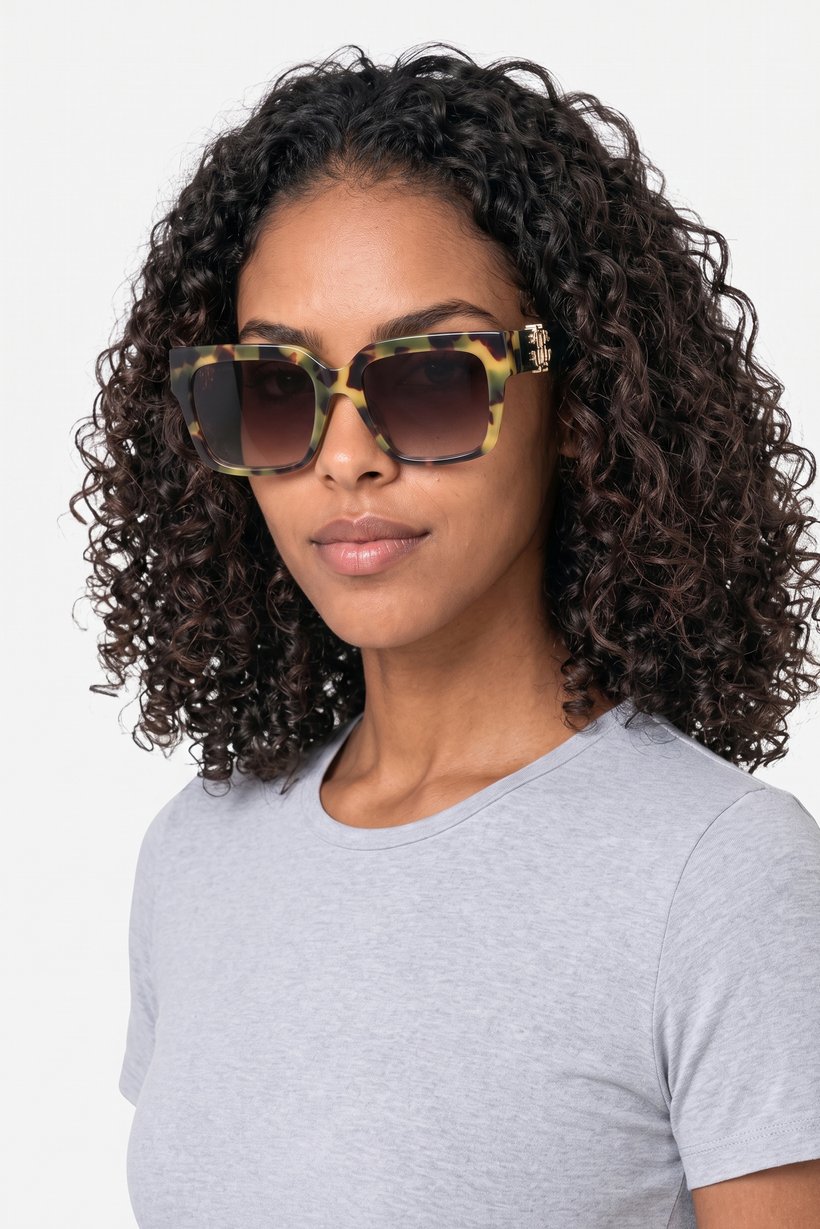 Women SRC040M 540AGG Square Sunglasses, Multicolor