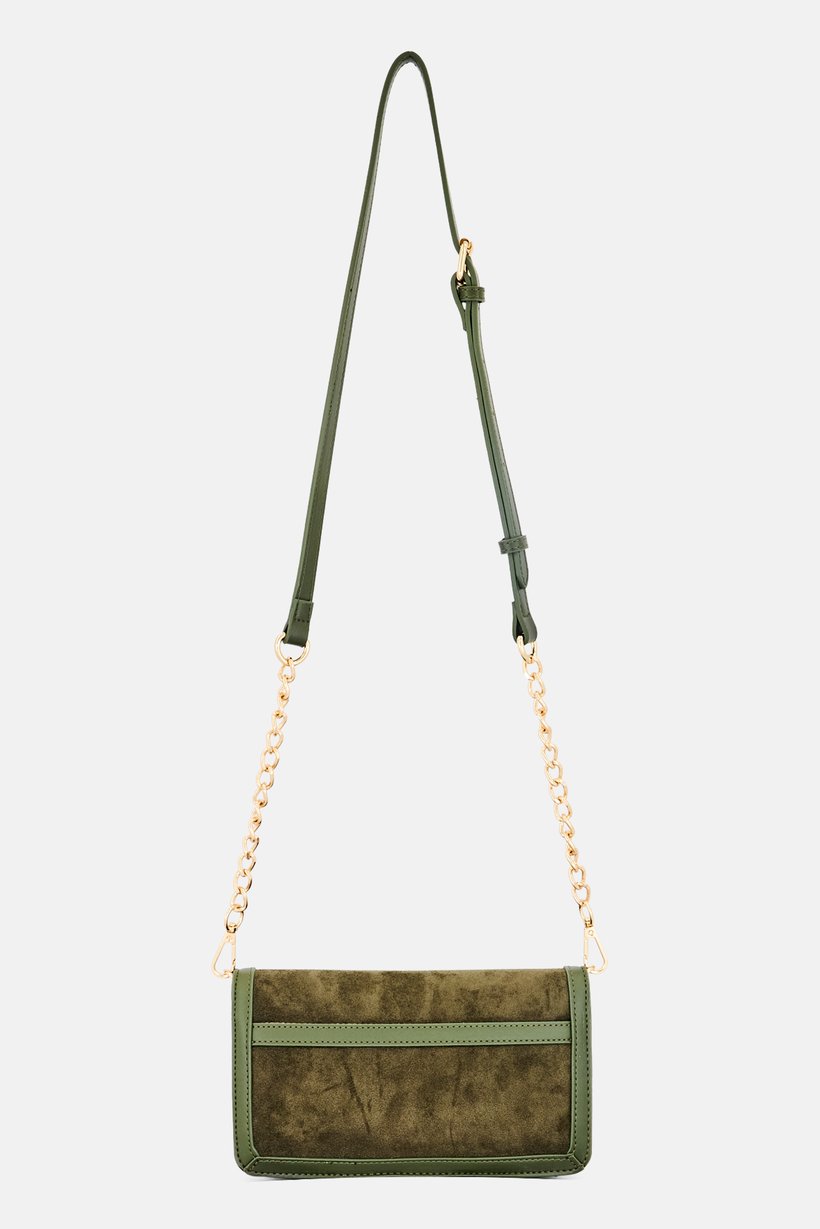 Women Brand Logo Cross Body Bag, Olive