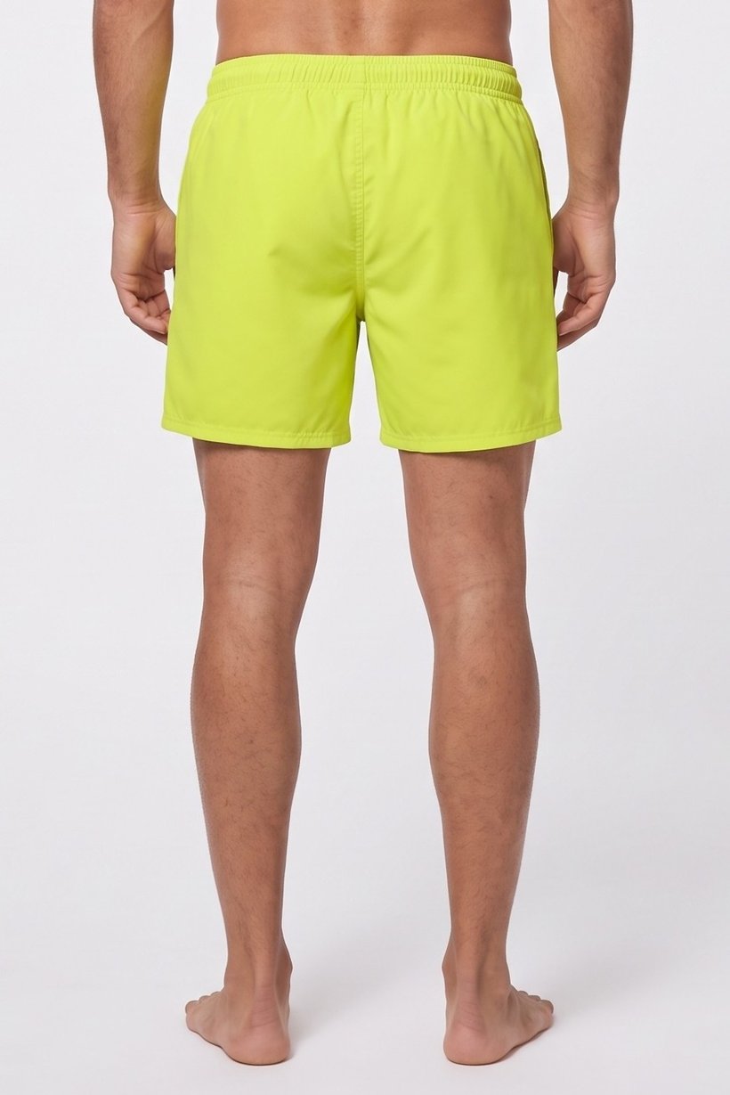 Men Brand Logo 16 Inseam Board Shorts, Lime Green