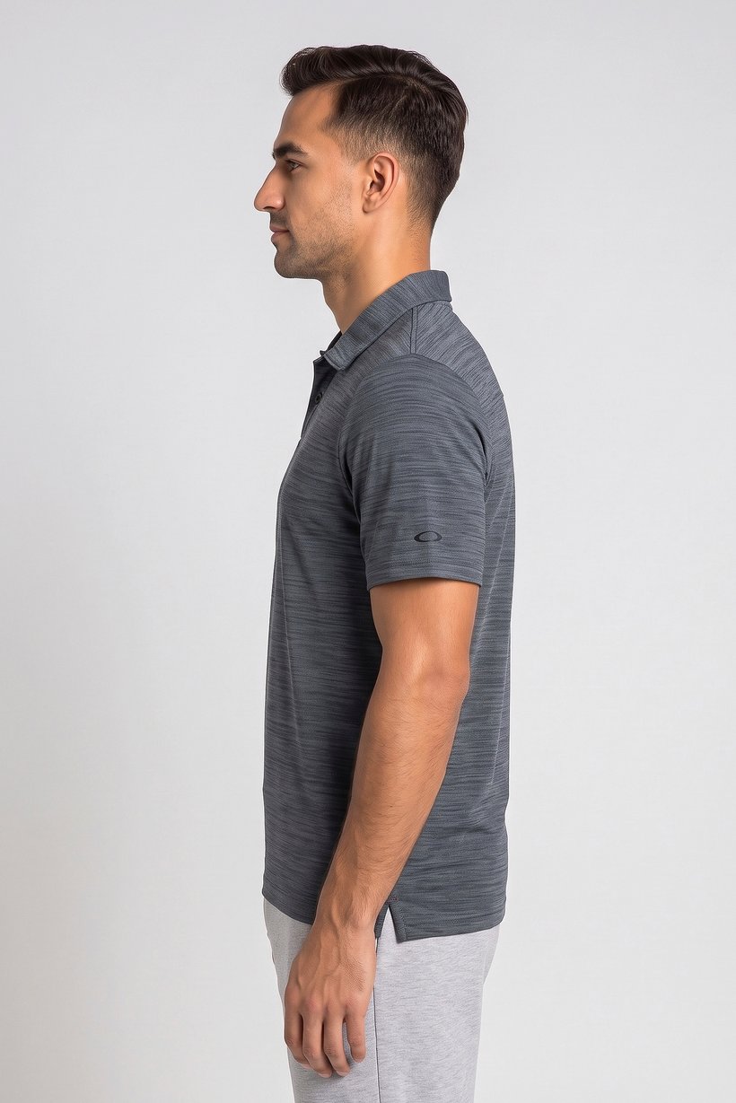 Men Regular Fit Short Sleeve Heather Polo Shirt, Multicolor