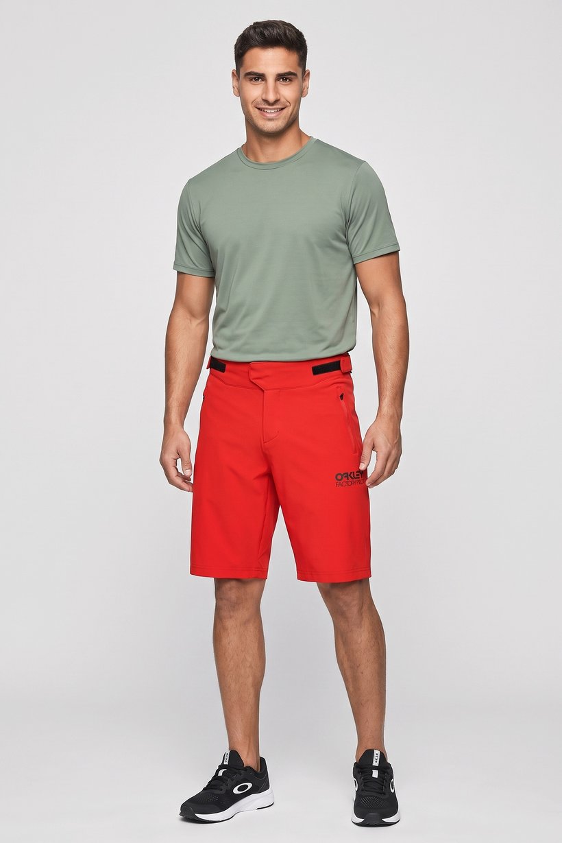 Men Regular Fit Training Short, Red