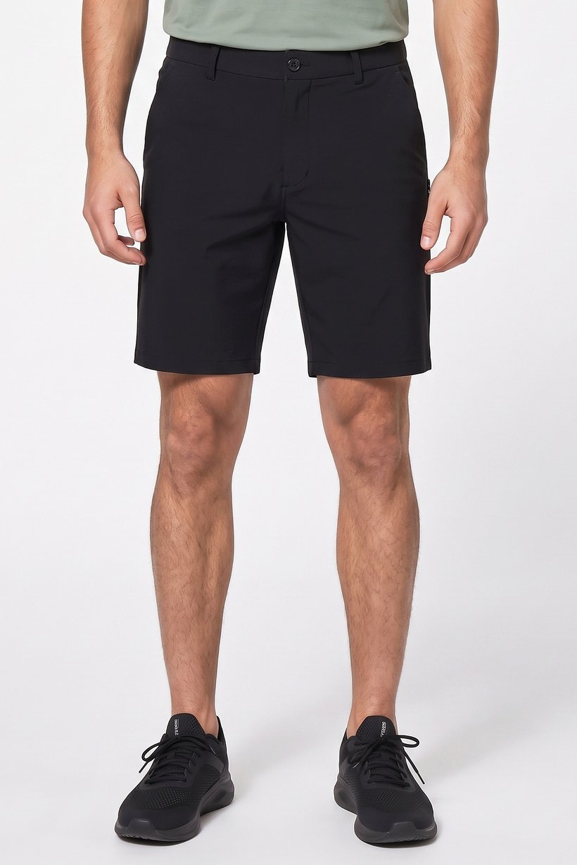 Men Sportswear Fit Golf Shorts, Black
