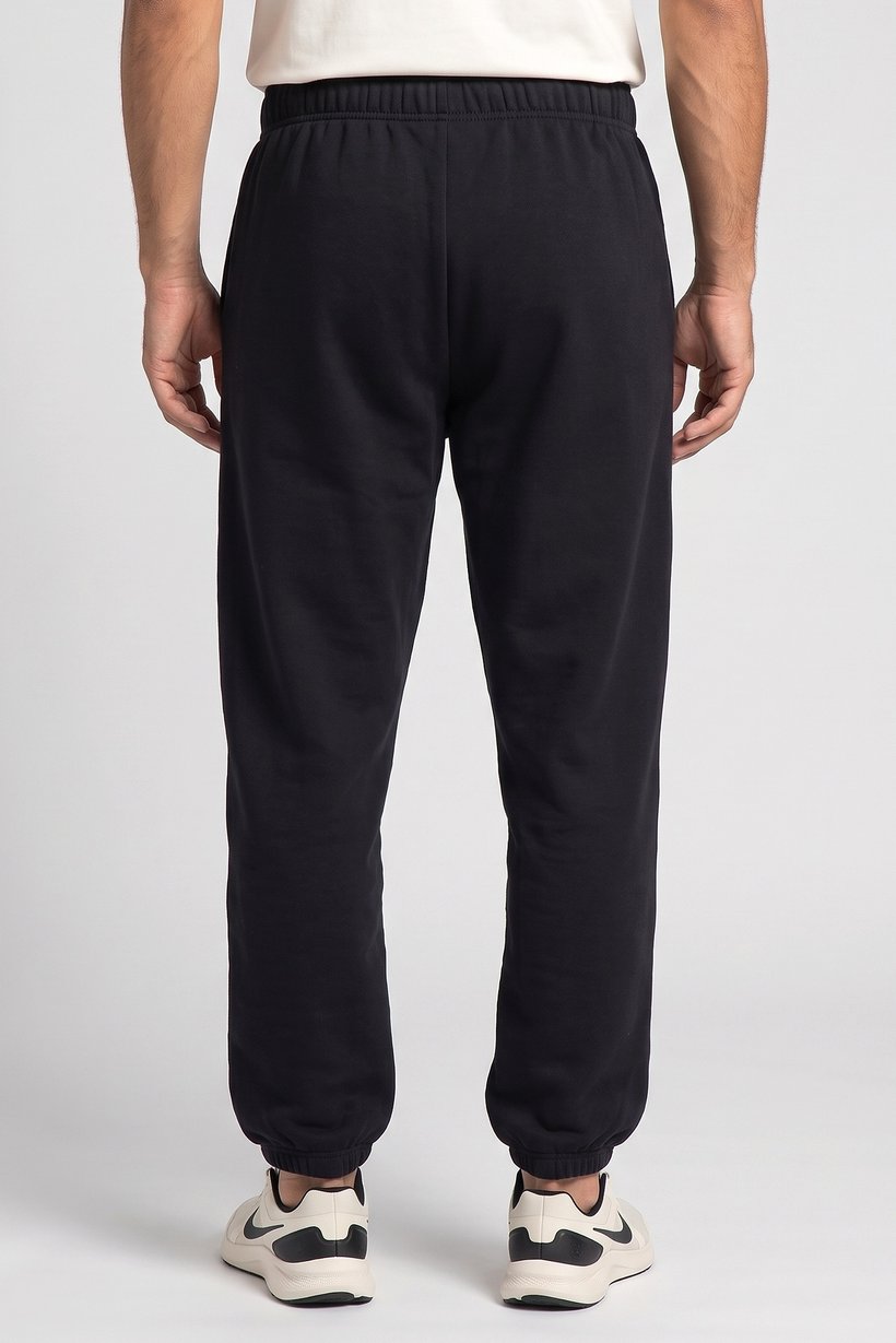 Men Relaxed Fit Outdoor Sweatpants, Black