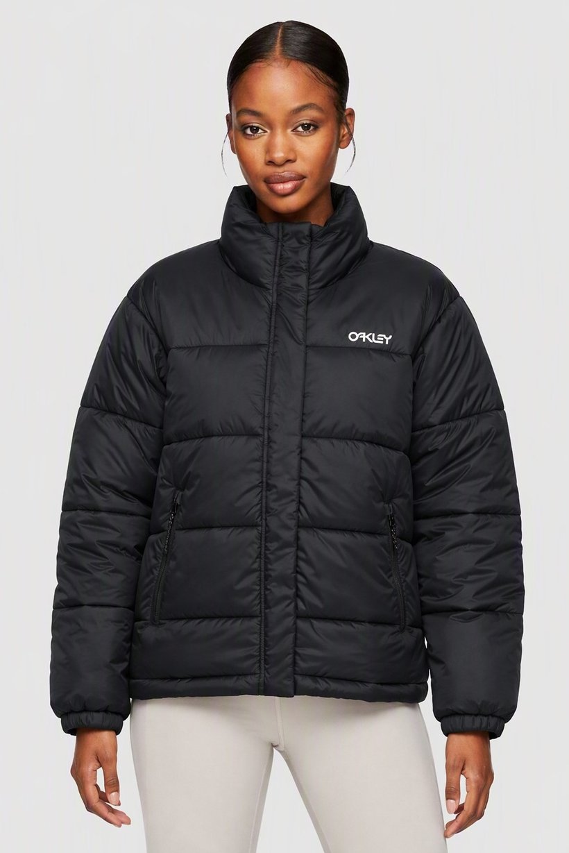 Women Performance Fit Long Sleeve Outdoor Puffer Jacket, Black