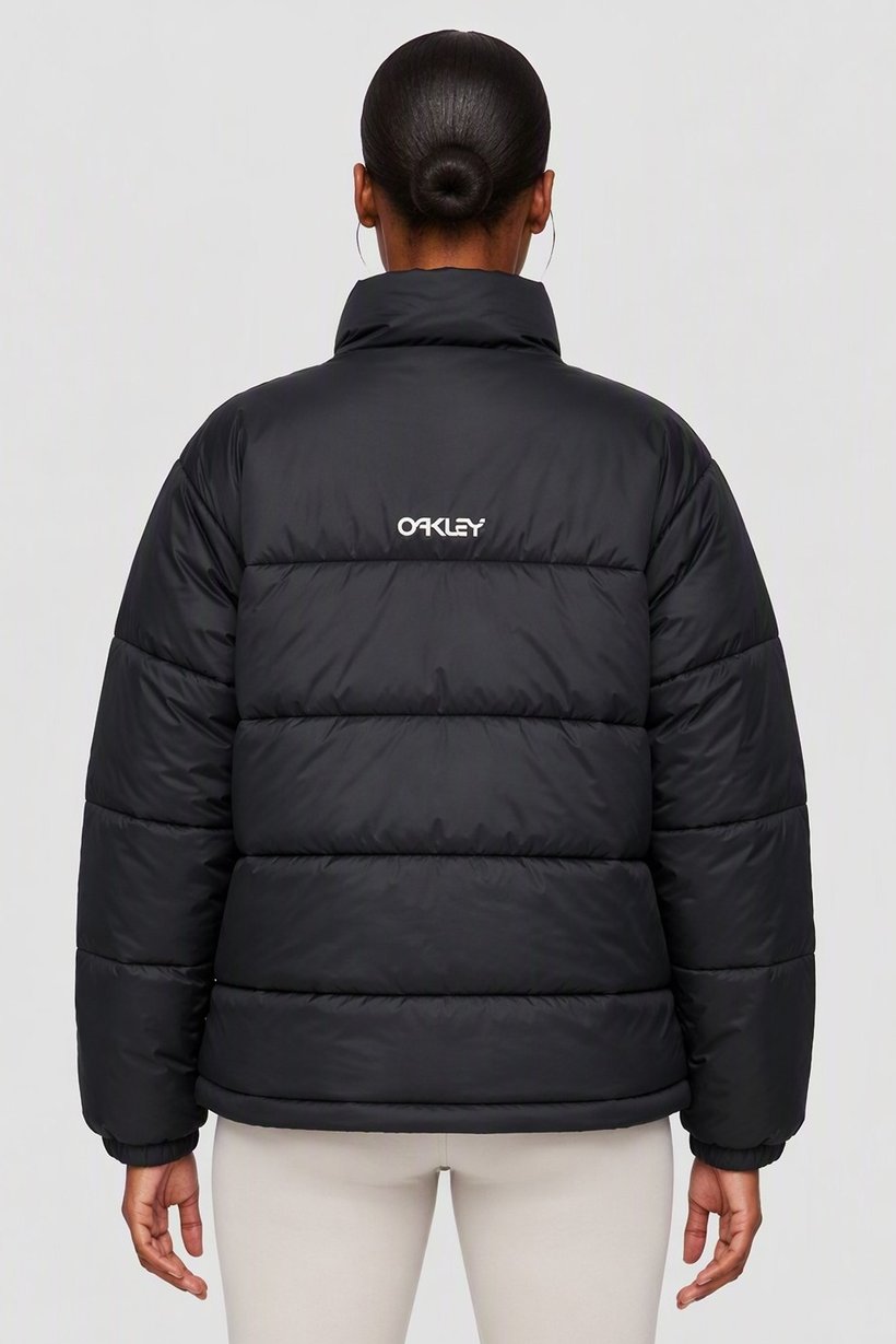 Women Performance Fit Long Sleeve Outdoor Puffer Jacket, Black