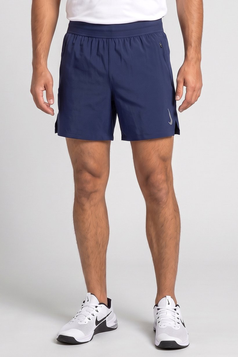 Men Dri-Fit Yoga Shorts, Navy
