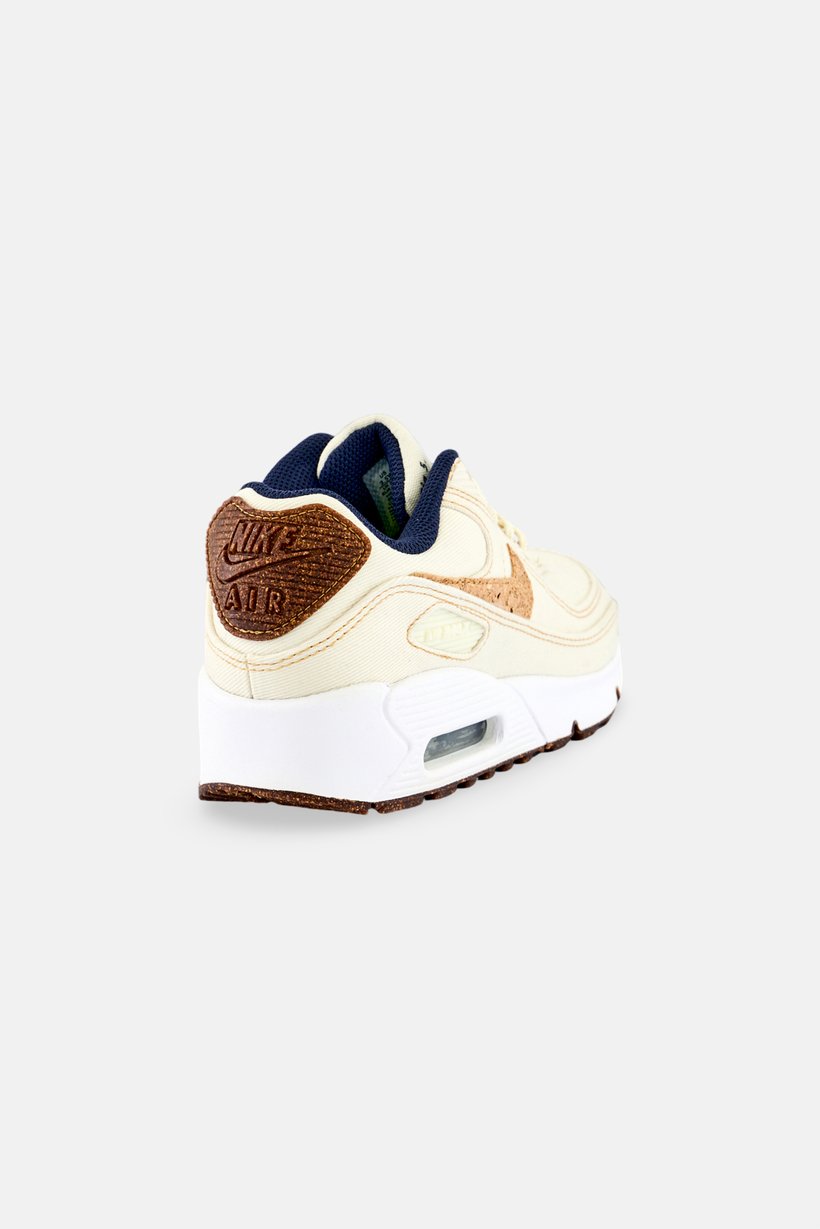 Kids Boy Air Max 90 SE Lace Up Outdoor Shoes, Ivory