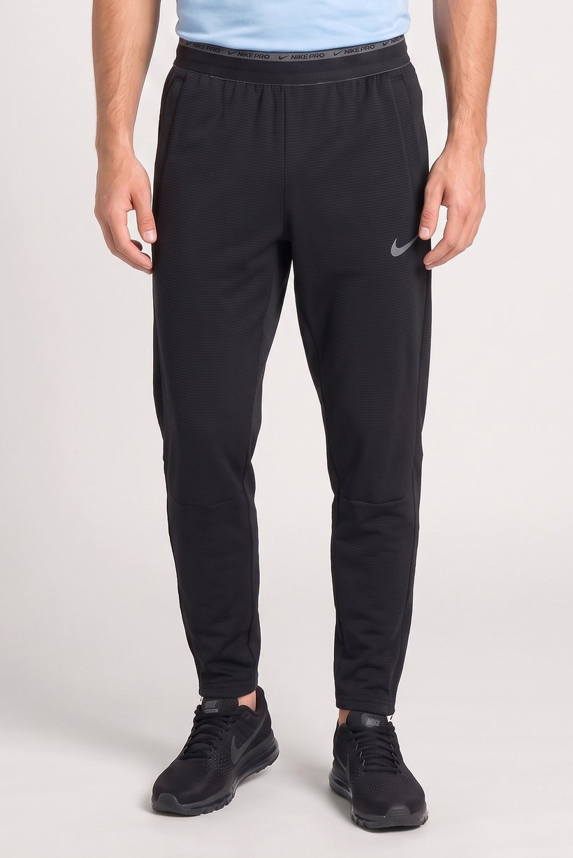Men Standard Fit Training Track Pants, Black