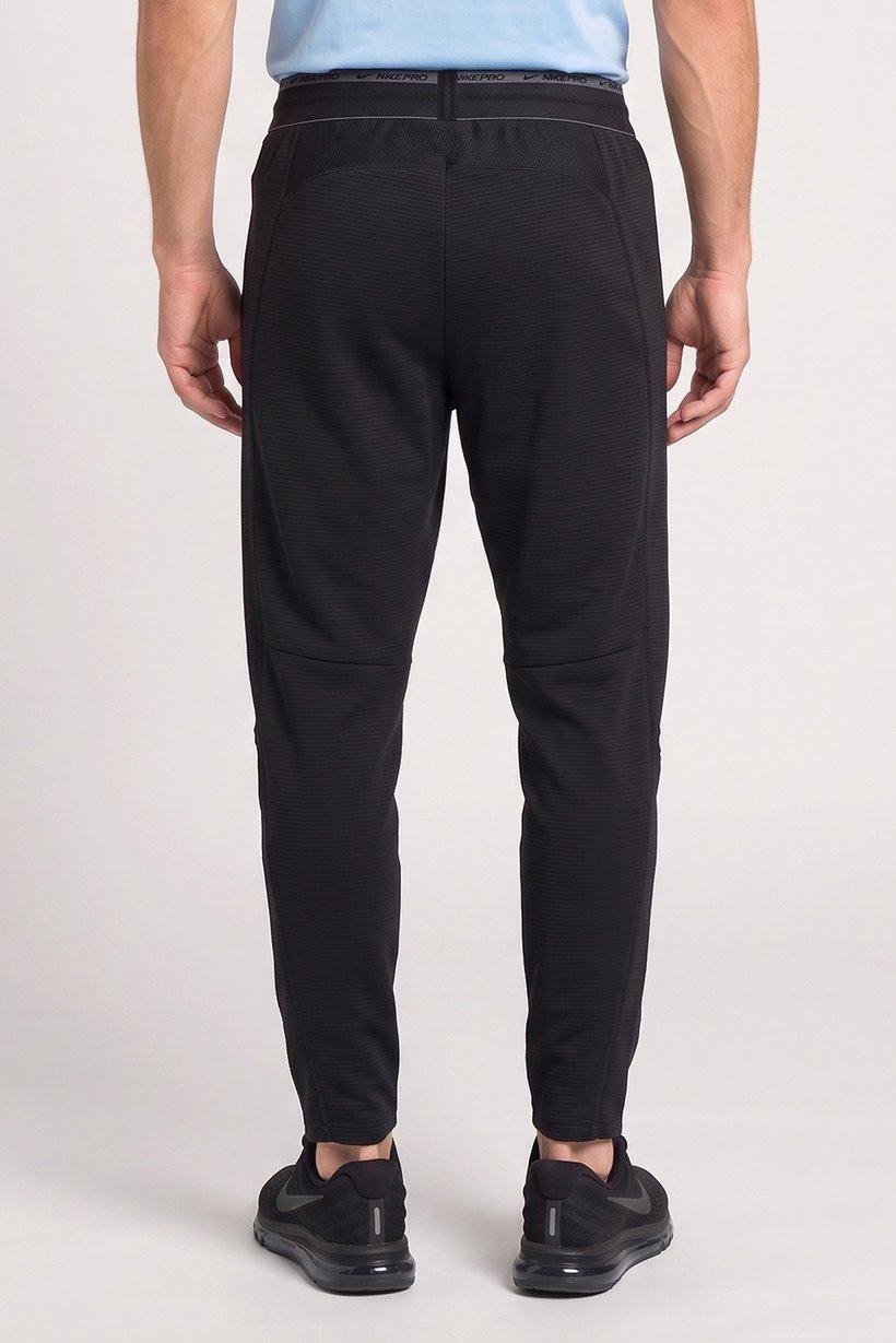 Men Standard Fit Training Track Pants, Black