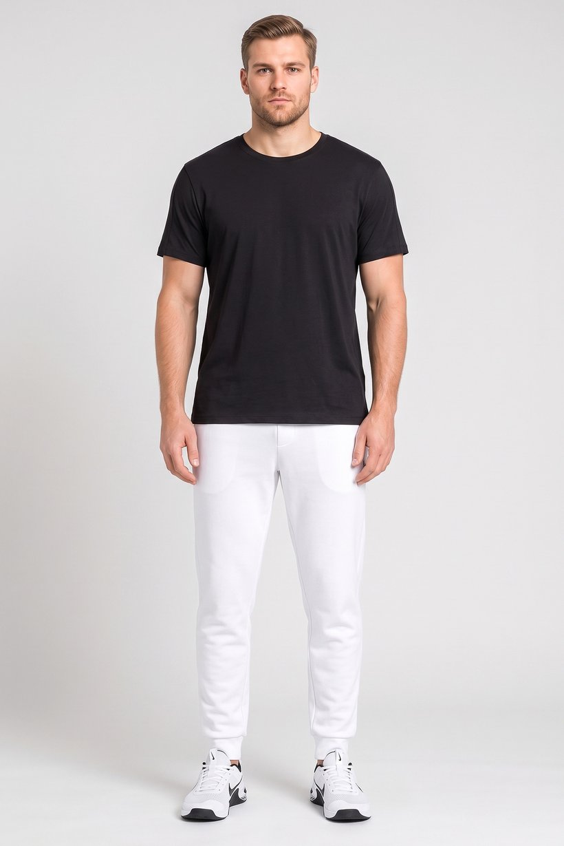 Men Dri Fit Short Sleeve Yoga T-Shirt, Black