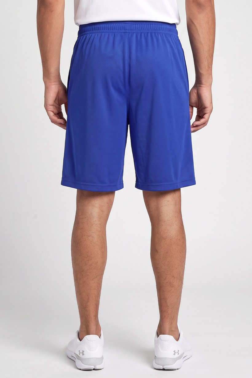 Men Loose Fit Training Shorts, Blue