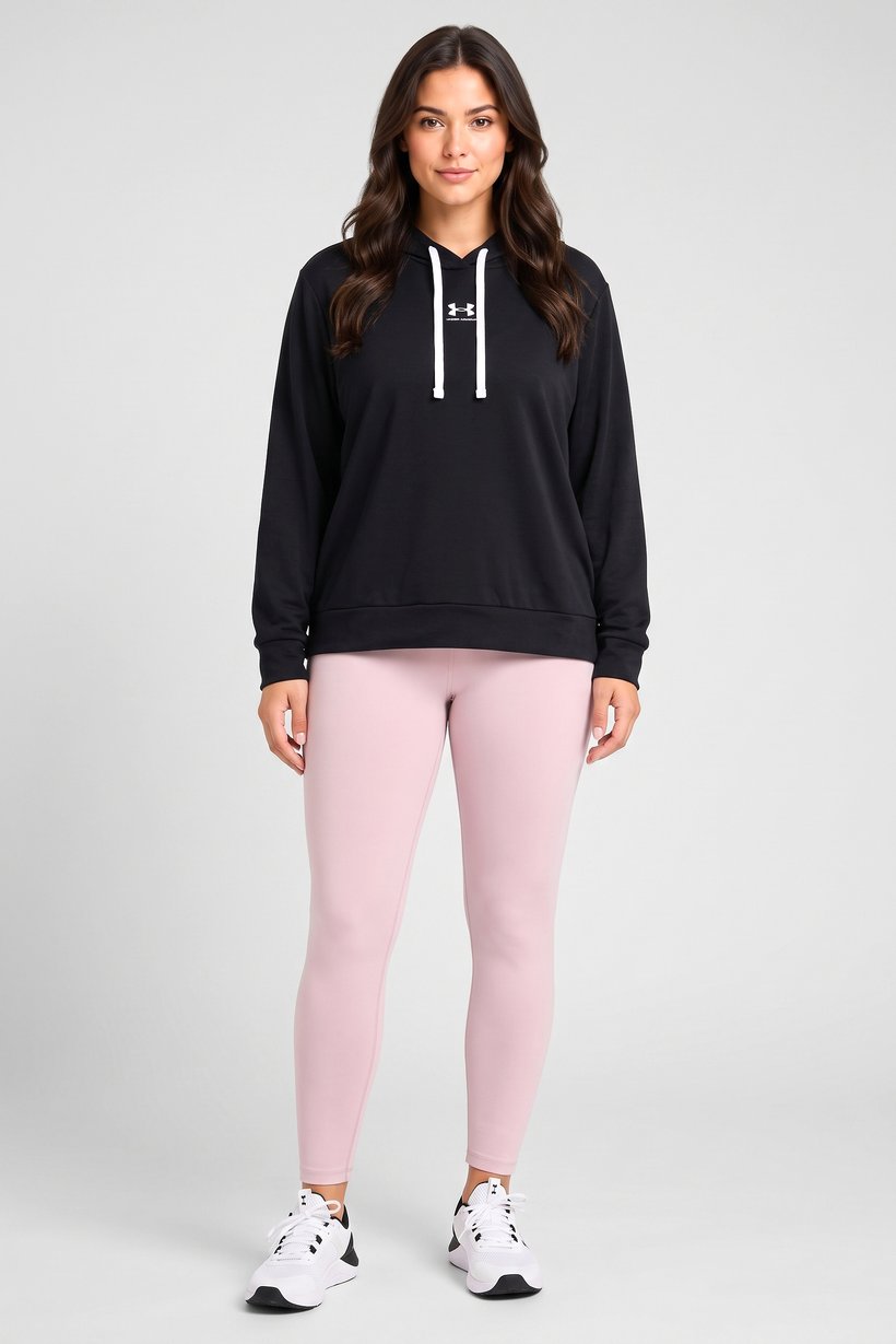 Women Plus Size Long Sleeve Outdoor Hoodie, Black