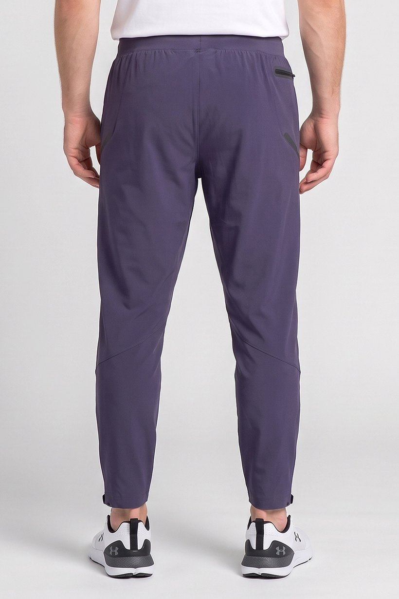 Men Fitted Brand Logo Outdoor Pants, Dusty Purple